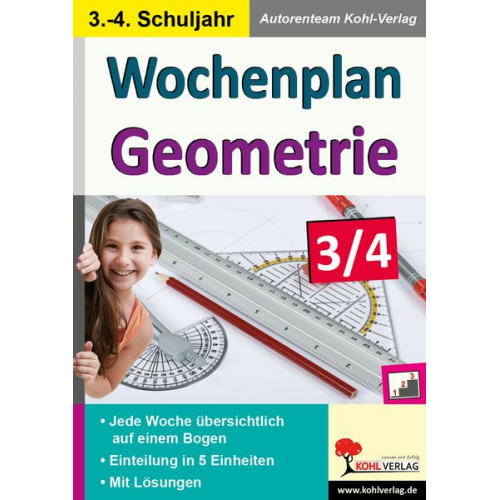 Autorenteam Kohl-Verlag - Wochenplan Geometrie / Klasse 3-4