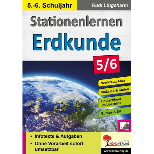 Rudi Lütgeharm - Stationenlernen Erdkunde / Klasse 5-6