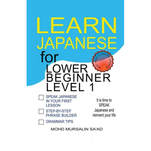 Mohd Mursalin Saad - Learn Japanese for Lower Beginner level 1