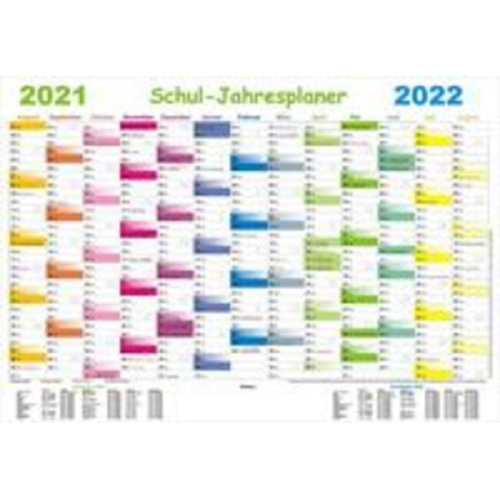 Schul-Jahresplaner 2021/2022