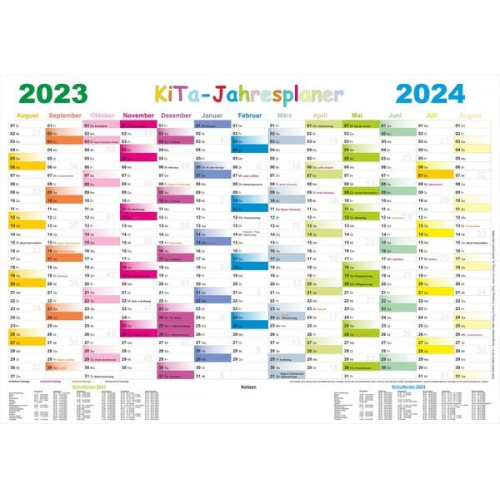 Kita-Jahresplaner 2023/2024-Set