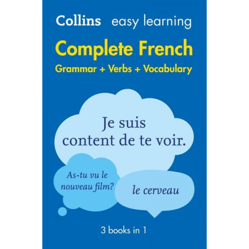 Collins Dictionaries - Easy Learning French Complete Grammar, Verbs and Vocabulary (3 books in 1)