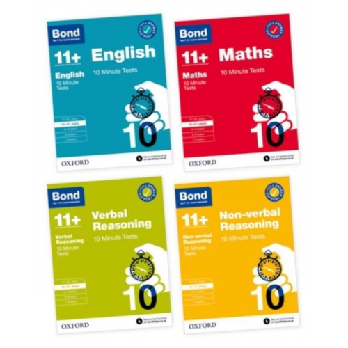 Bond 11 Various - Bond 10 Minute Tests 10-11+ years Pack: Ready for the 2025 exam