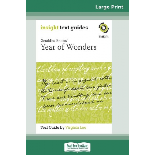 Virginia Lee - Geraldine Brooks' Year of Wonders