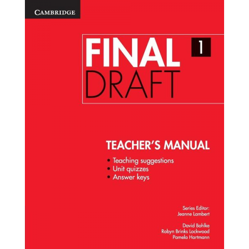 Jeanne Lambert - Final Draft Level Teacher's Manual