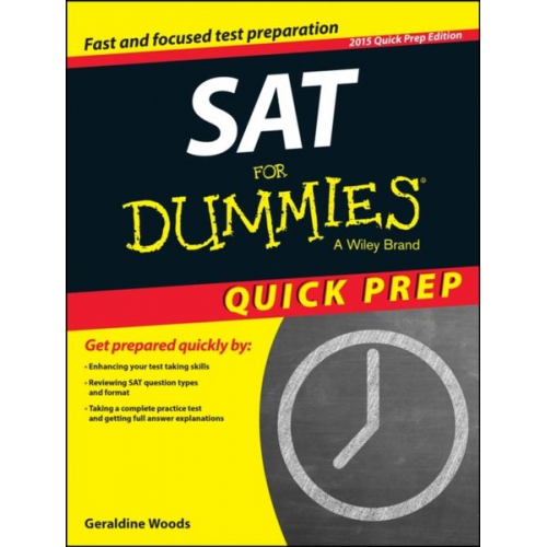 Geraldine Woods Ron Woldoff - SAT for Dummies 2015 Quick Prep