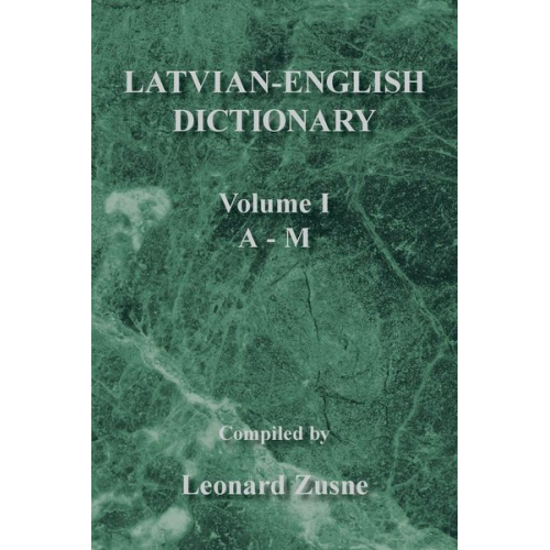 Leonard Zusne - Latvian-English Dictionary