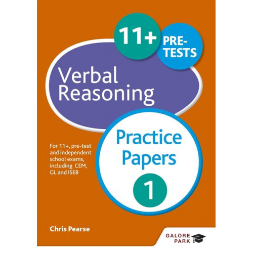 Chris Pearse - 11+ Verbal Reasoning Practice Papers 1