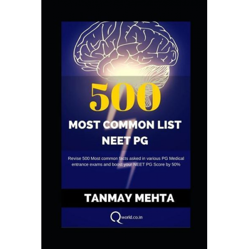 Tanmay Mehta - 500 Most Common List For NEET-PG