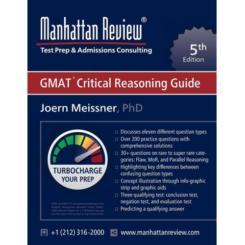 Joern Meissner Manhattan Review - Manhattan Review GMAT Critical Reasoning Guide [5th Edition]