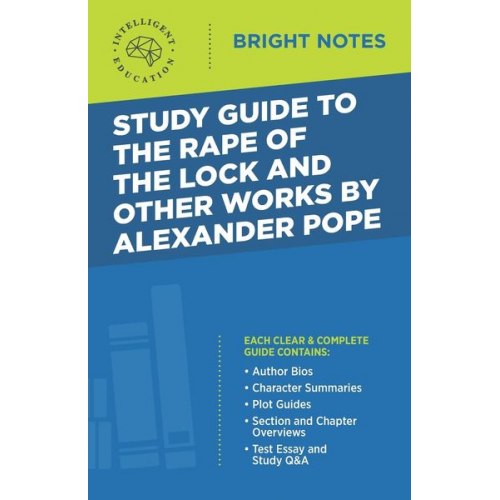 Study Guide to the Rape of the Lock and Other Works by Alexander Pope