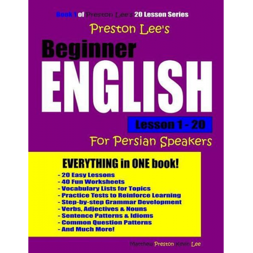 Matthew Preston Kevin Lee - Preston Lee's Beginner English Lesson 1 - 20 For Persian Speakers