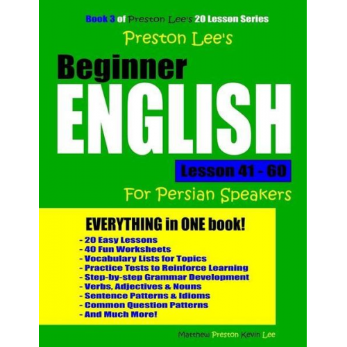 Matthew Preston Kevin Lee - Preston Lee's Beginner English Lesson 41 - 60 For Persian Speakers