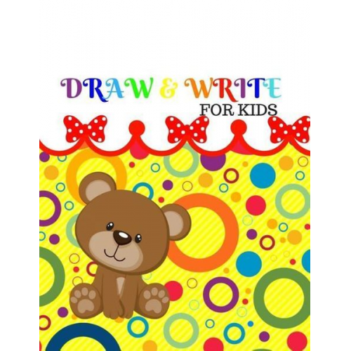 Maxima Mozley - Draw&write for Kids: Ages 4-8 Childhood Learning, Preschool Activity Book 100 Pages Size 8.5x11 Inch