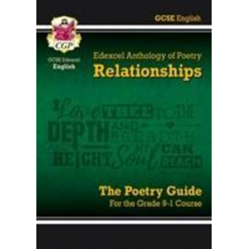 Cgp Books - GCSE English Edexcel Poetry Guide - Relationships Anthology inc. Online Edition, Audio & Quizzes: for the 2025 and 2026 exams