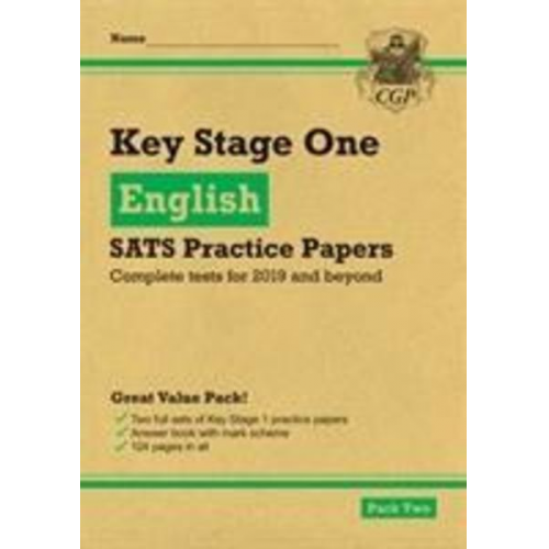 Cgp Books - KS1 English SATS Practice Papers: Pack 2 (for end of year assessments)