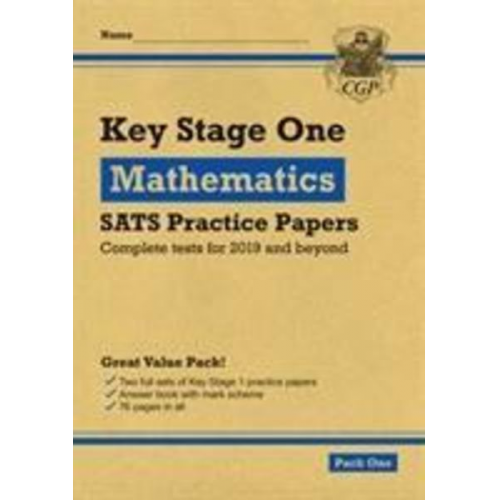 Cgp Books - KS1 Maths SATS Practice Papers: Pack 1 (for end of year assessments)