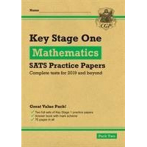 Cgp Books - KS1 Maths SATS Practice Papers: Pack 2 (for end of year assessments)