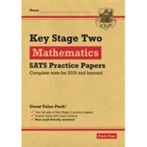 Cgp Books - KS2 Maths SATS Practice Papers: Pack 4 - for the 2025 tests (with free Online Extras)