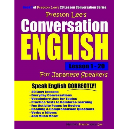 Matthew Preston Kevin Lee - Preston Lee's Conversation English For Japanese Speakers Lesson 1 - 20