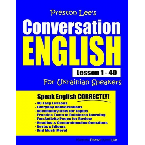 Matthew Preston Kevin Lee - Preston Lee's Conversation English For Ukrainian Speakers Lesson 1 - 40