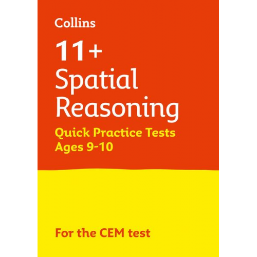 Collins UK - Letts 11+ Success - 11+ Spatial Reasoning Quick Practice Tests Age 9-10 for the Cem Tests