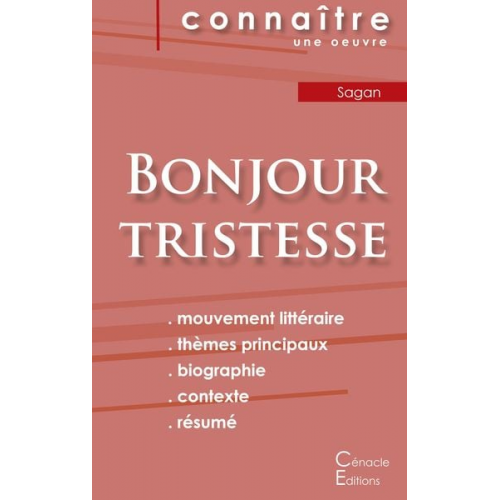 Françoise Sagan - Fiche de lecture Bonjour tristesse de Françoise Sagan (Analyse littéraire de référence et résumé complet)