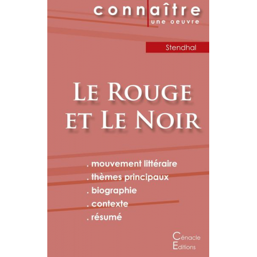 Stendhal - Fiche de lecture Le Rouge et le Noir de Stendhal (Analyse littéraire de référence et résumé complet)