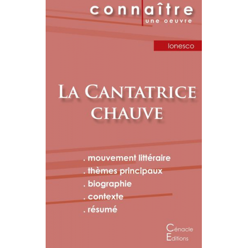 Eugène Ionesco - Fiche de lecture La Cantatrice chauve de Eugène Ionesco (Analyse littéraire de référence et résumé complet)