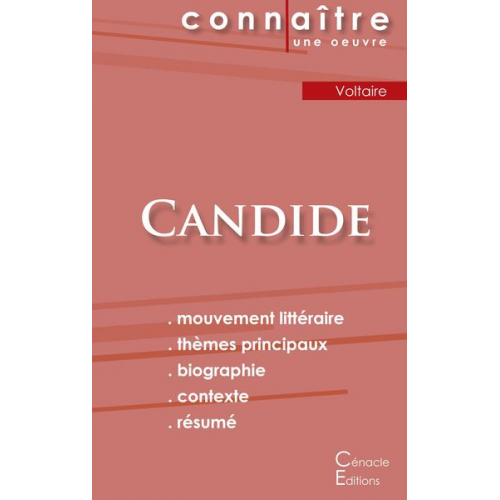 Voltaire - Fiche de lecture Candide de Voltaire (Analyse littéraire de référence et résumé complet)