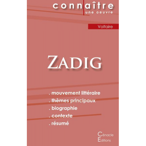 Voltaire - Fiche de lecture Zadig de Voltaire (Analyse littéraire de référence et résumé complet)