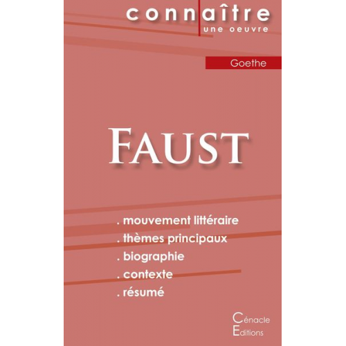 Goethe - Fiche de lecture Faust de Goethe (Analyse littéraire de référence et résumé complet)