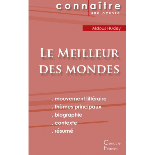 Aldous Huxley - Fiche de lecture Le Meilleur des mondes de Aldous Huxley (Analyse littéraire de référence et résumé complet)