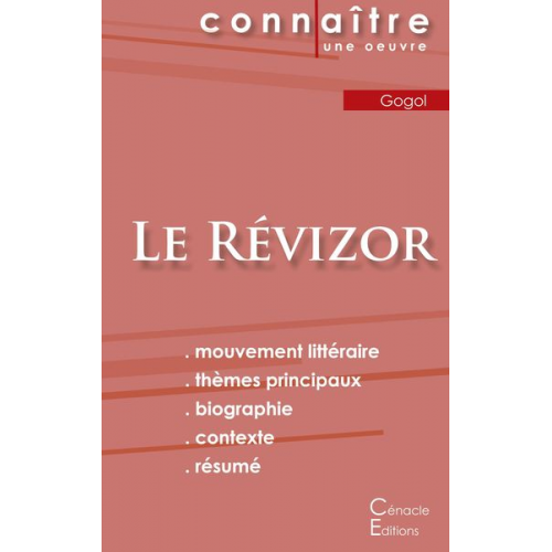 Nicolas Gogol - Fiche de lecture Le Révizor de Nicolas Gogol (Analyse littéraire de référence et résumé complet)