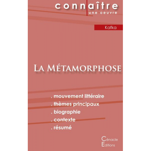 Franz Kafka - Fiche de lecture La Métamorphose de Kafka (Analyse littéraire de référence et résumé complet)