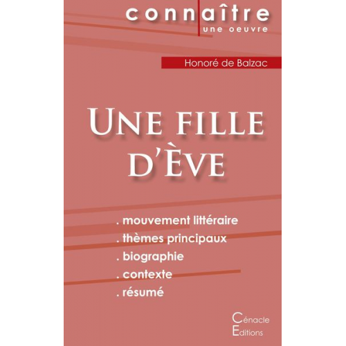 Honore de Balzac - Fiche de lecture Une fille d'Ève de Balzac (Analyse littéraire de référence et résumé complet)