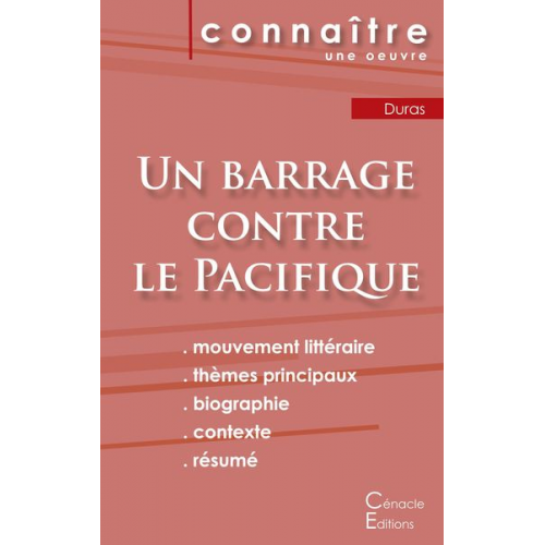 Marguerite Duras - Fiche de lecture Un barrage contre le Pacifique de Marguerite Duras (Analyse littéraire de référence et résumé complet)