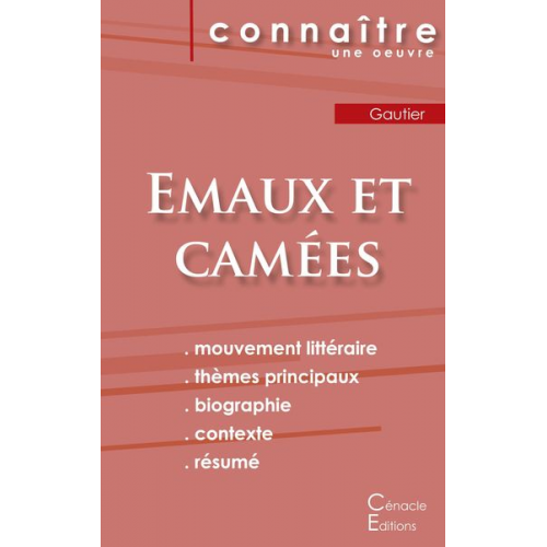 Théophile Gautier - Fiche de lecture Emaux et Camées de Théophile Gautier (Analyse littéraire de référence et résumé complet)