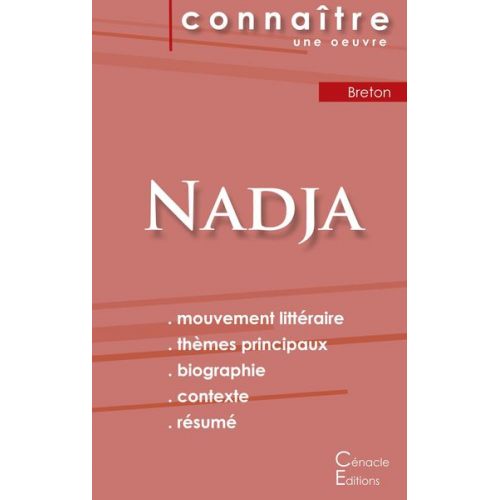 Andre Breton - Fiche de lecture Nadja de Breton (Analyse littéraire de référence et résumé complet)