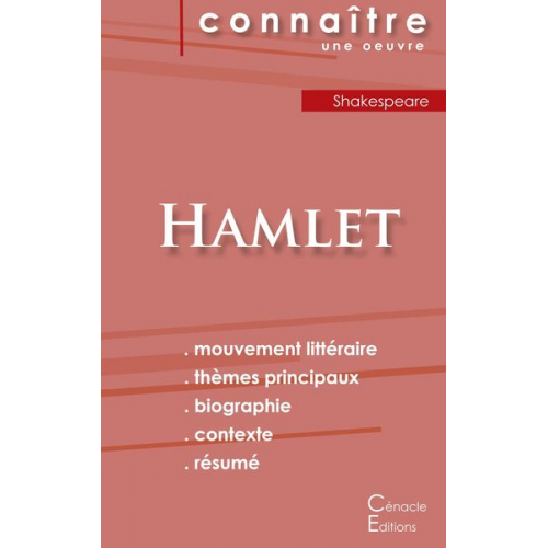 Shakespeare - Fiche de lecture Hamlet de Shakespeare (Analyse littéraire de référence et résumé complet)