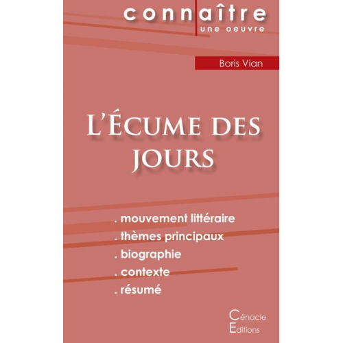 Boris Vian - Fiche de lecture L'Écume des jours (Analyse littéraire de référence et résumé complet)