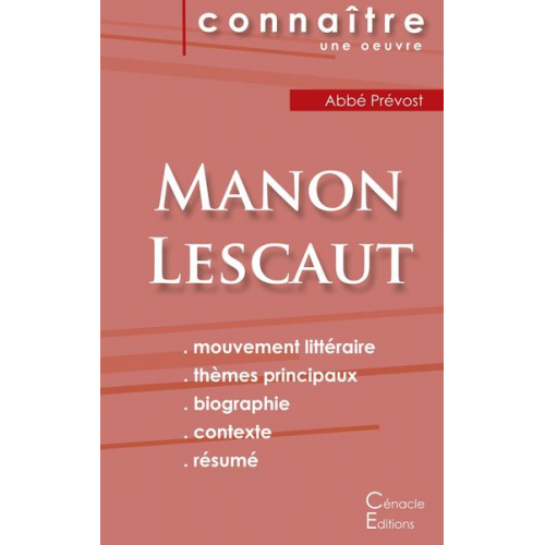 Abbé Prévost - Fiche de lecture Manon Lescaut de l'Abbé Prévost (Analyse littéraire de référence et résumé complet)