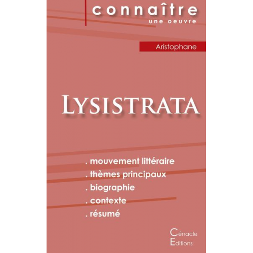 Aristophane - Fiche de lecture Lysistrata (Analyse littéraire de référence et résumé complet)