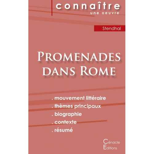 Stendhal - Fiche de lecture Promenades dans Rome (Analyse littéraire de référence et résumé complet)