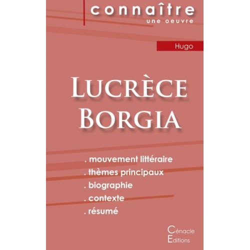 Victor Hugo - Fiche de lecture Lucrèce Borgia (Analyse littéraire de référence et résumé complet)