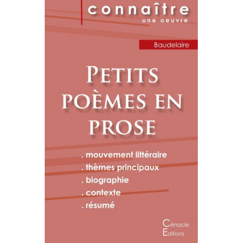 Charles Baudelaire - Fiche de lecture Petits poèmes en prose de Baudelaire (Analyse littéraire de référence et résumé complet)