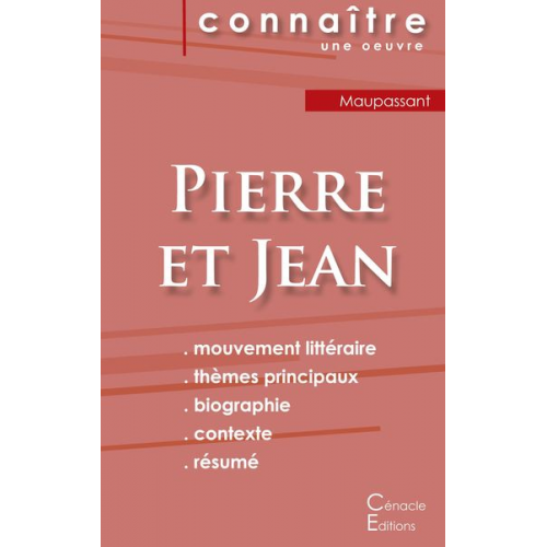 Guy de Maupassant - Fiche de lecture Pierre et Jean de Maupassant (Analyse littéraire de référence et résumé complet)