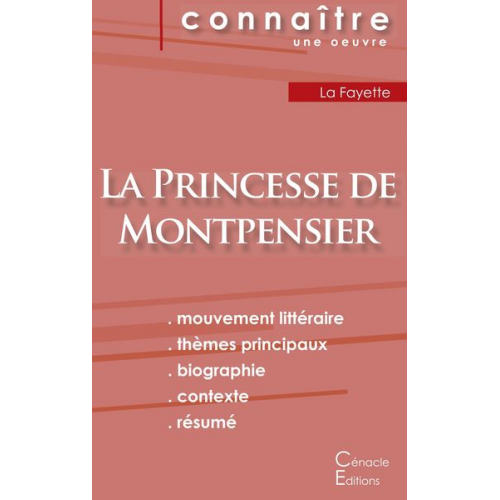 Madame de La Fayette - Fiche de lecture La Princesse de Montpensier de Madame de La Fayette (Analyse littéraire de référence et résumé complet)