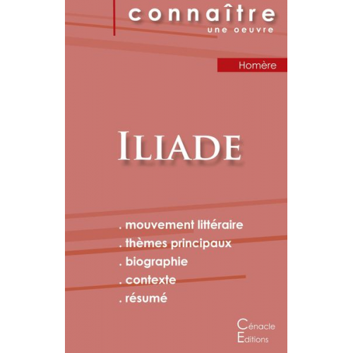 Homère - Fiche de lecture Iliade de Homère (Analyse littéraire de référence et résumé complet)