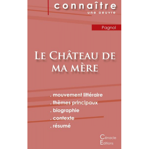 Marcel Pagnol - Fiche de lecture Le Château de ma mère de Marcel Pagnol (Analyse littéraire de référence et résumé complet)